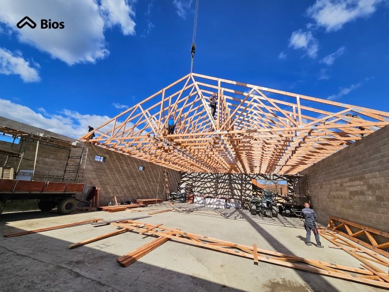 Hala Rovné - montáž